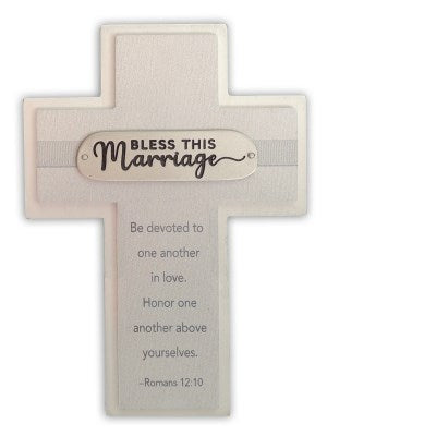 Cross-Wedding-Fabric Wrapped-Bless This Marriage (5