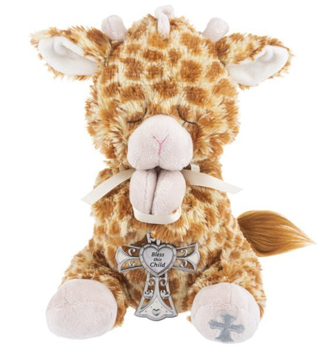 Plush-Serenity Giraffe With Crib Cross-Brown Spots (11