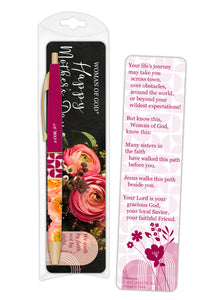 Pen & Bookmark Set-Woman Of God: Walk By Faith/Mothers Day