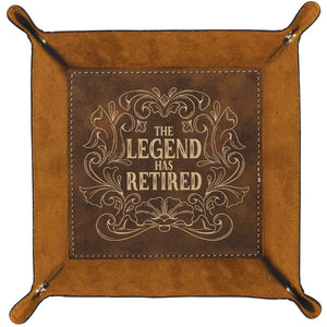 Catchall Tray-The Legend Has Retired (6.5" Sq)