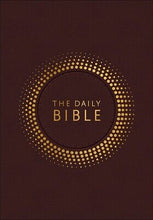 NIV The Daily Bible In Chronological Order-Burgundy Milano Softone