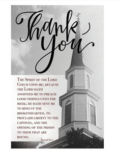 Bulletin-Thank You Pastor (Pack Of 100)