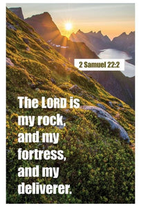 Bulletin-The Lord Is My Rock  And My Fortress (Pack Of 100)