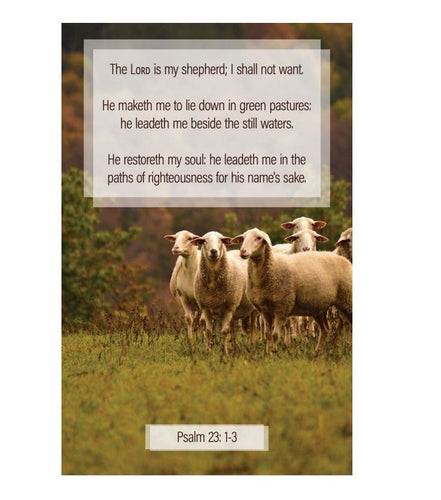 Bulletin-The Lord Is My Shepherd  I Shall Not Want (Pack Of 100)