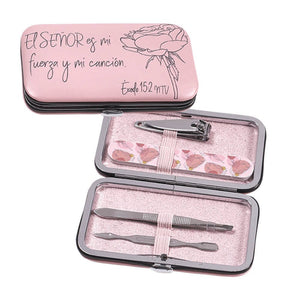 Spanish-Manicure Set-Strong In The Lord (Exodus 15:2) (4 Piece)