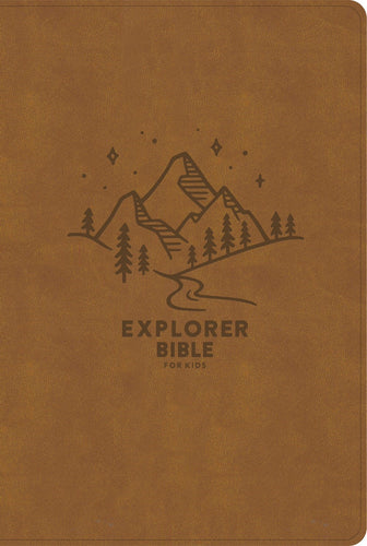 CSB Explorer Bible For Kids-Brown Mountains LeatherTouch Indexed