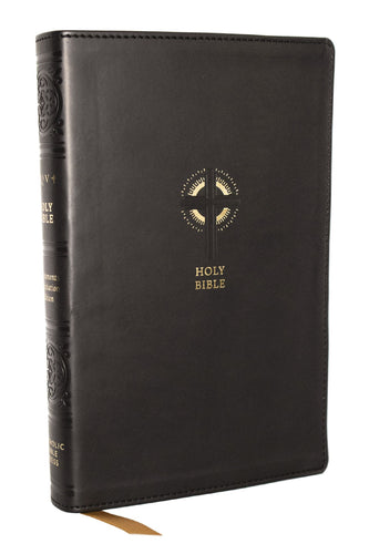 NRSVCE Sacraments Of Initiation Catholic Bible (Comfort Print)-Black Leathersoft
