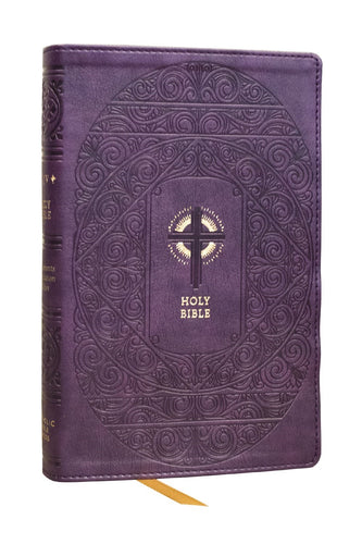 NRSVCE Sacraments Of Initiation Catholic Bible (Comfort Print)-Purple Leathersoft