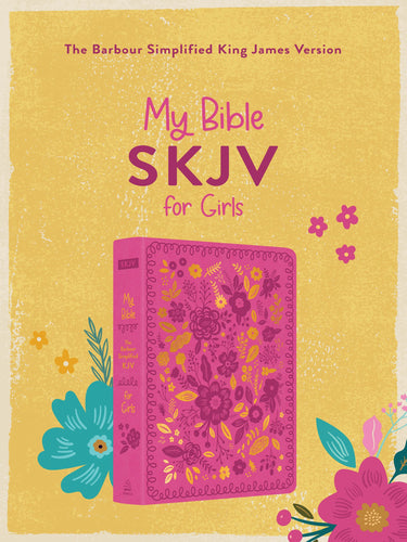 KJV Simplified Bible: My Bible For Girls-Pink and Gold Floral Design Hardcover