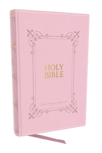 KJV Large Print Reference Holy Bible (Comfort Print)-Pink Leathersoft Indexed