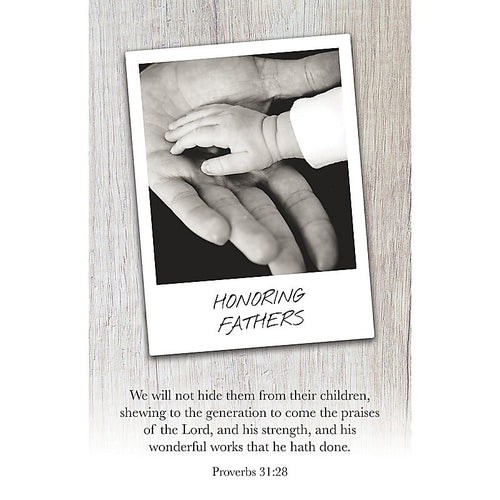Bulletin-Honoring Fathers/We Will Not Hide Them (Pack Of 100)