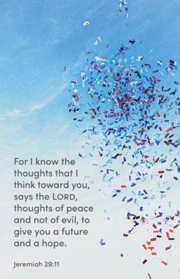 Bulletin-For I Know The Thought That I Think Towards You (Pack Of 100)