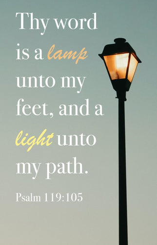 Bulletin-Light/Thy Word Is A Lamp Unto My Feet... (Pack Of 100)