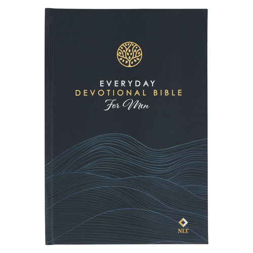 Devotional Bible NLT For Men-Hardcover-Black
