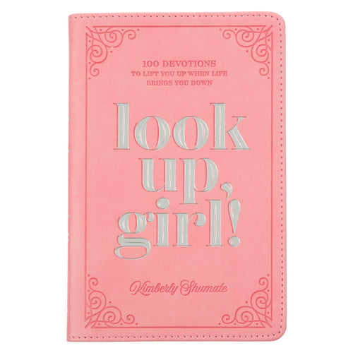 Devotional Gift Book-Look Up  Girl-Faux Leather