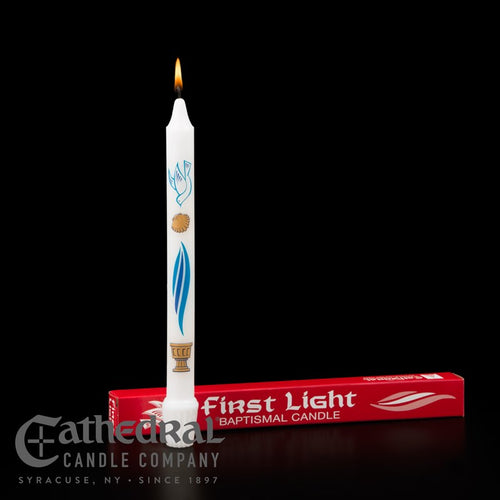 Candle-Baptismal First Light (3/4