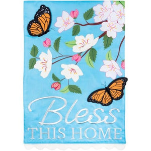 Flag-Garden-Applique-Butterfly Blessings (12.5" x 18")