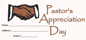 Offering Envelope-Pastor Appreciation Day (Bill-Size) (Pack Of 100)