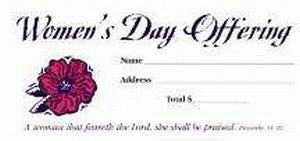 Offering Envelope-Women's Day Offering (Proverbs 31:30) (Bill-Size) (Pack Of 100)