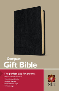 NLT Compact Gift Bible-Black Bonded Leather