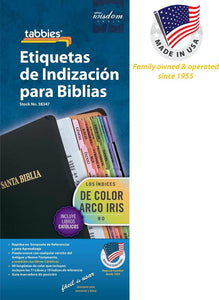 Spanish-Bible Tab-Rainbow-Old & New Testament W/Catholic Books