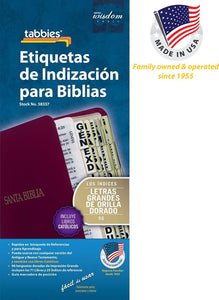 Spanish-Bible Tab-Large Print-Old & New Testament W/Catholic Books-Gold