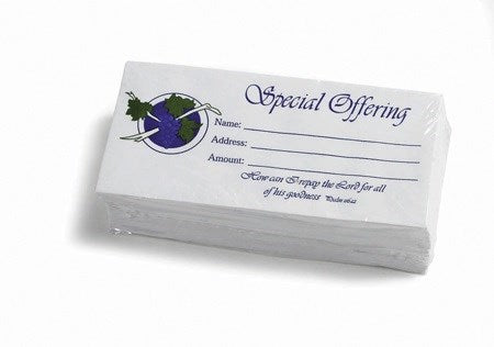 Offering Envelope-Special Offering (Psalm 116:12) (Bill-Size) (Pack Of 100)
