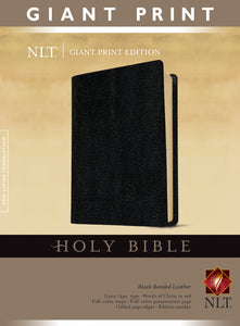 NLT Giant Print Bible-Black Bonded Leather
