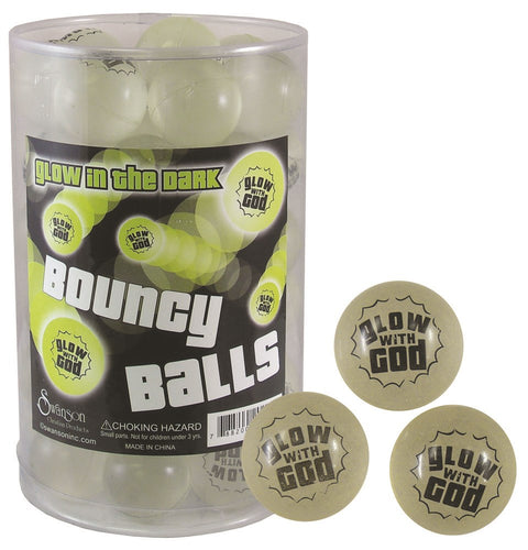 Toy-Glow In The Dark Bouncy Balls (Pack of 48)