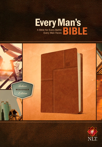 NLT Every Man's Bible: Deluxe Messenger Edition-Layered Brown LeatherLike
