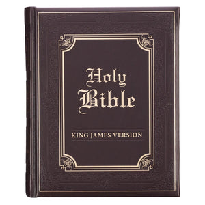 KJV Family Bible-Brown Faux Leather Hardcover