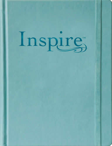 NLT Inspire Bible/Large Print-Tranquil Blue Hardcover