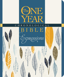 NLT The One Year Chronological Bible Creative Expressions-Deluxe Blue Hardcover