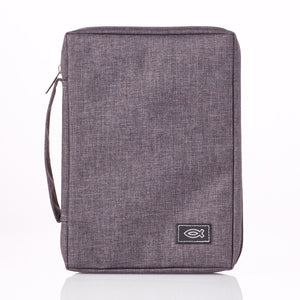 Bible Cover-Value-Fish-MED-Gray