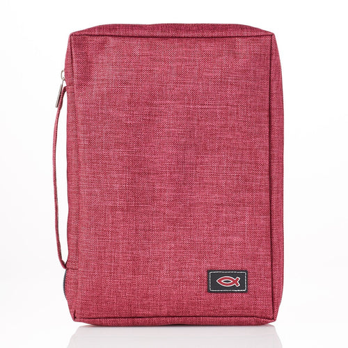Bible Cover-Value-Fish-Burgundy-LRG