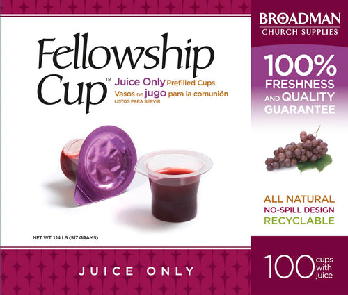 Communion-Fellowship Cup Prefilled Juice Only (Box Of 100)