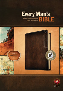 NLT Every Man's Bible: Deluxe Explorer Edition-Rustic Brown LeatherLike Indexed