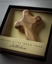 Palm Cross-Olive Wood-Boxed (3.5