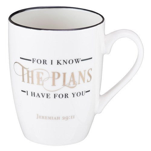 Mug-For I Know The Plans w/Gift Box (Jeremiah 29:11) (MUG562)