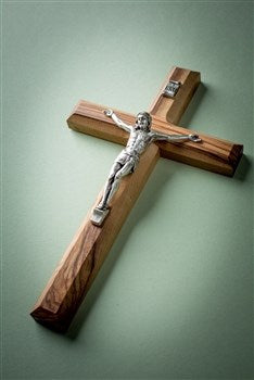Cross-Olive Wood-Plain Crucifix (8