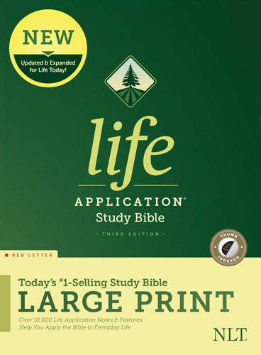 NLT Life Application Study Bible/Large Print (Third Edition) (RL)-Hardcover Indexed