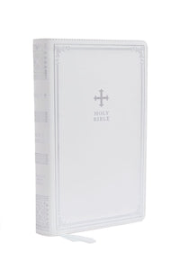 NRSV Catholic Gift Bible (Comfort Print)-White Leathersoft