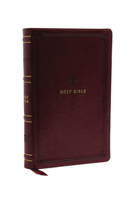 NRSV Catholic Bible/Personal Size (Comfort Print)-Crimson Leathersoft