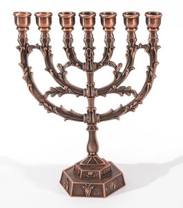 Menorah-Copper (7 Branched) #(42140)
