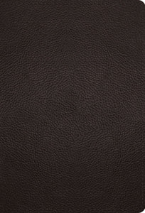 ESV Large Print Compact Bible-Deep Brown Buffalo Leather