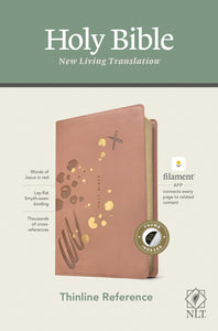 NLT Thinline Reference Bible/Filament Enabled Edition-Pink LeatherLike Indexed