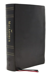 NASB MacArthur Study Bible (2nd Edition) (Comfort Print)-Black Genuine Leather