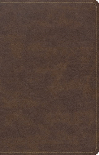 CSB Single-Column Compact Bible-Brown LeatherTouch