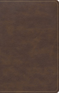 CSB Single-Column Compact Bible-Brown LeatherTouch