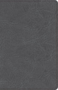 CSB Thinline Bible-Charcoal LeatherTouch